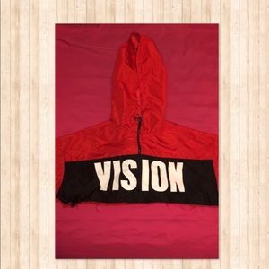 Vision crop windbreaker.